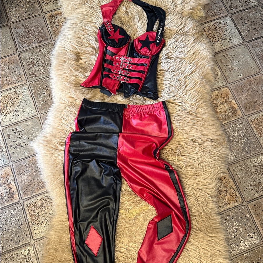NWT Dolls Kill Eerie Harlequin Costume Set